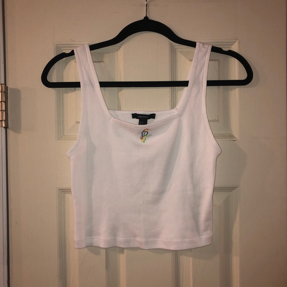 Forever 21 Crop Top with toucan in the middle